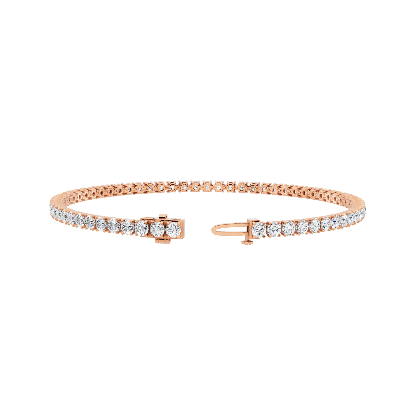 Pink Gold-Eternal - Lab-Grown Diamond Bracelet_view=3DH