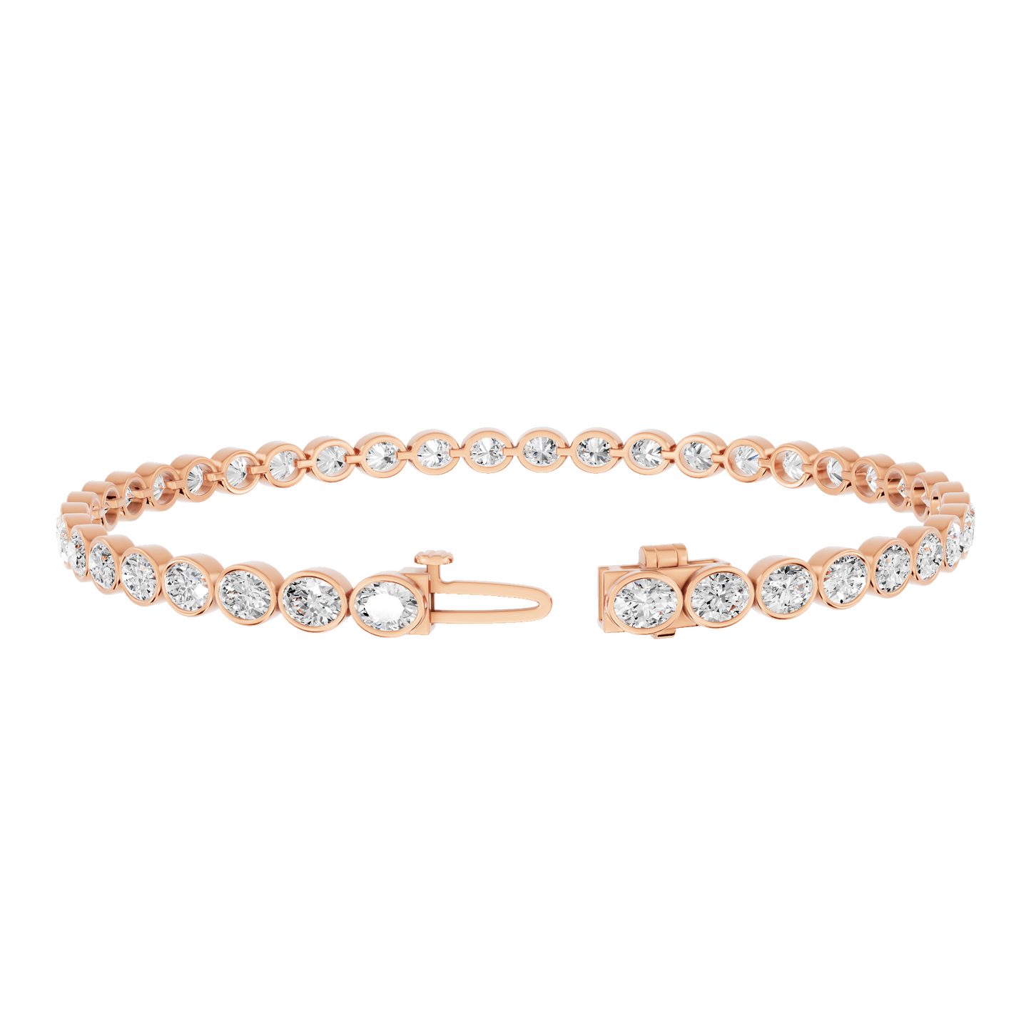 Pink Gold-Meridian - Lab-Grown Diamond Bracelet_view=OPEN