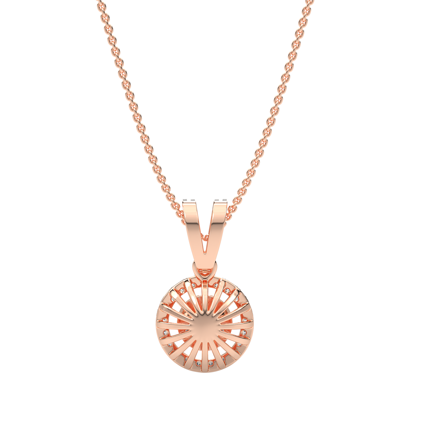 Pink Gold-Celestial Arc Contemporary Lab-Grown Diamond Pendant_view=BACK