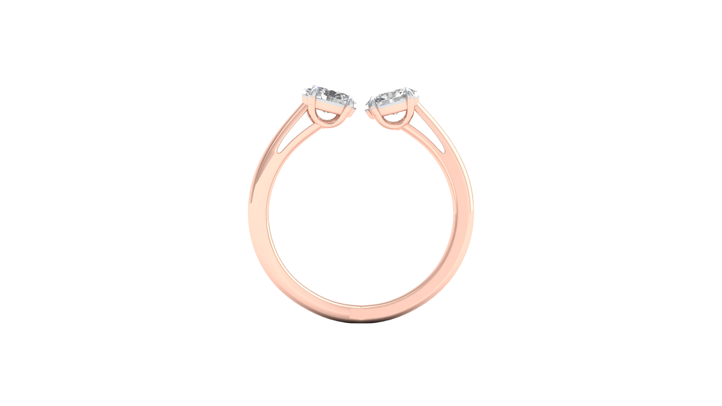 Pink Gold-Meridian Statement Lab-Grown Diamond Engagement Ring_view=FRONT
