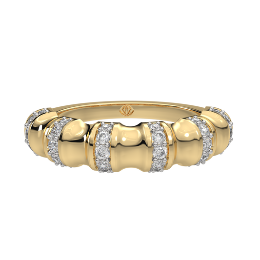 Yellow Gold-Aurora Lab-Grown Diamond Band_view=3DH