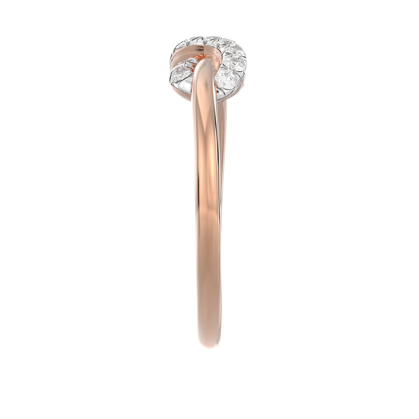 Pink Gold-Celestial Tapered Lab-Grown Diamond Ring_view=SIDE