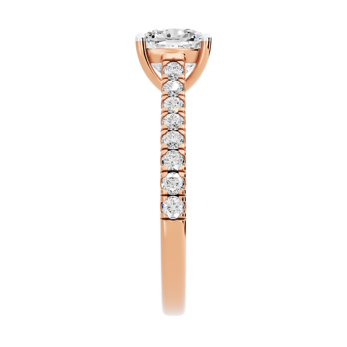 Pink Gold-Supernova Statement Solitaires Lab-Grown Diamond Engagement Ring_view=SIDE
