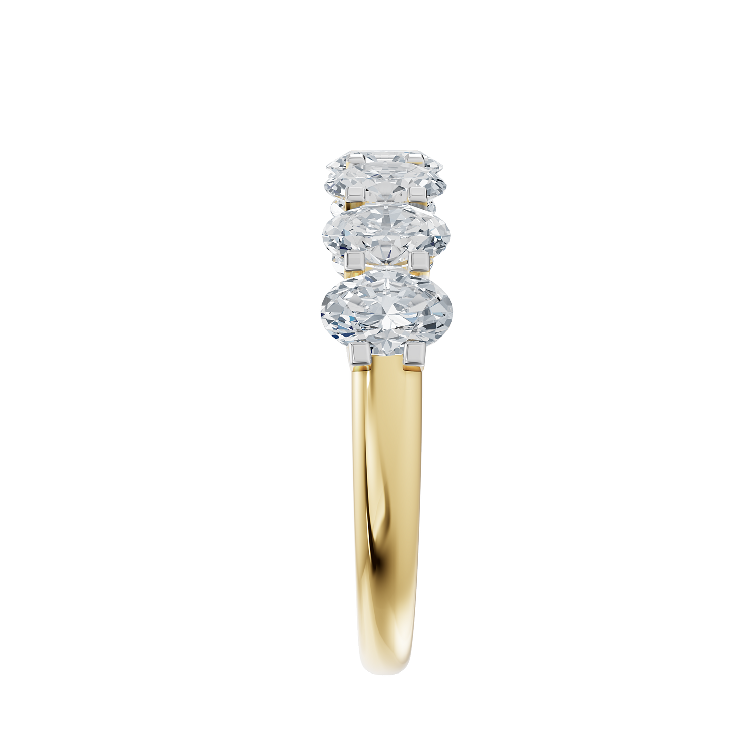 Yellow Gold-Empire Oval Band_view=SIDE