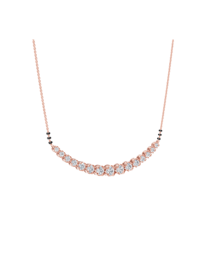 Pink Gold-Castor Necklace Lab Diamond_view=3DV