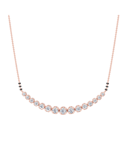 Pink Gold-Castor Necklace Lab Diamond_view=FRONT