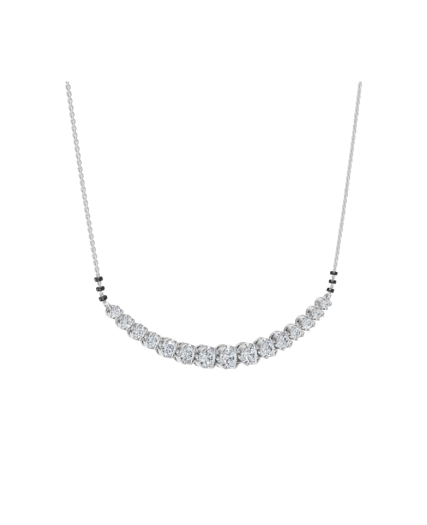 White Gold-Castor Necklace Lab Diamond_view=3DV