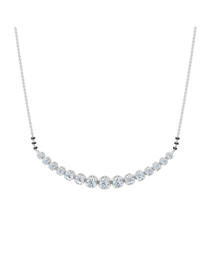 White Gold-Castor Necklace Lab Diamond_view=FRONT