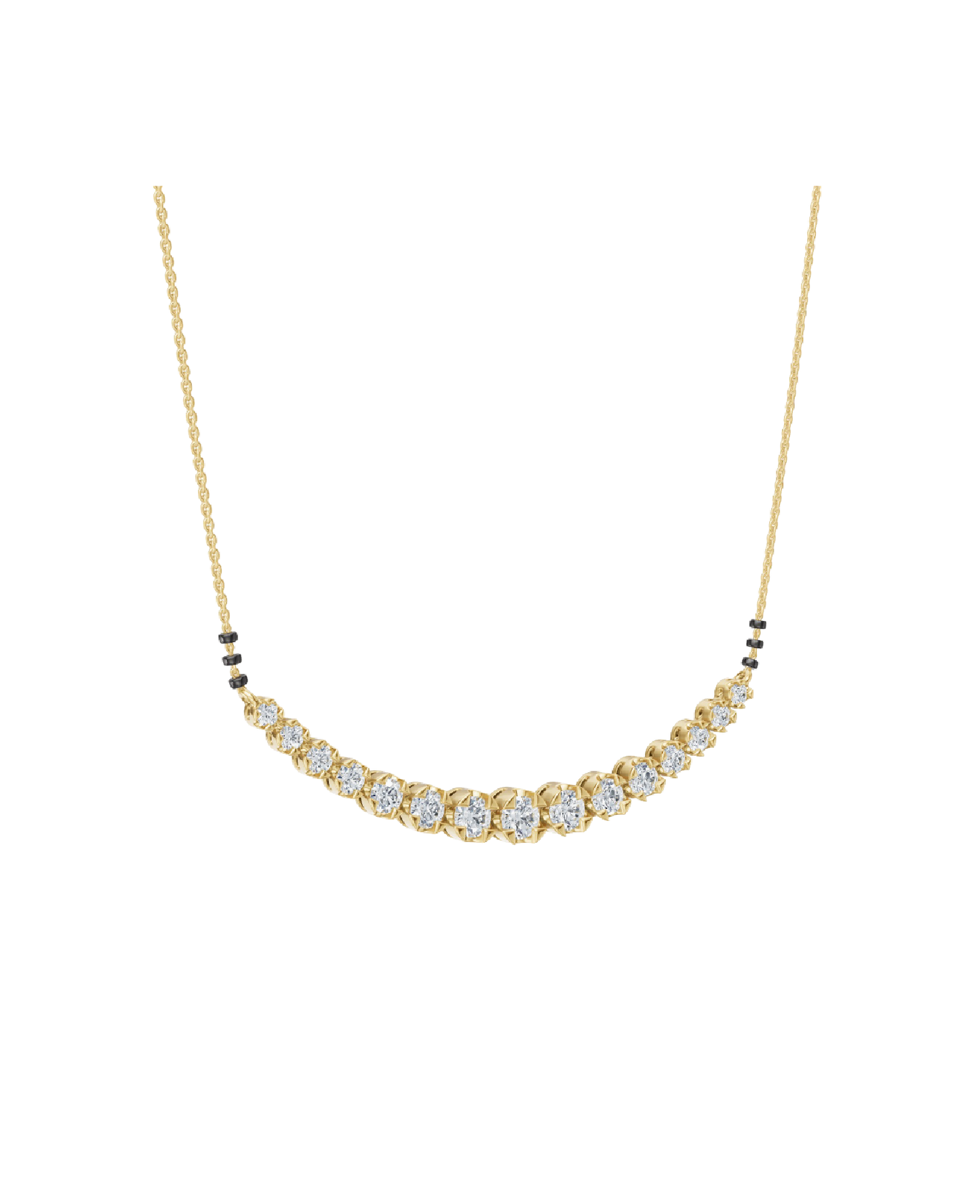 Yellow Gold-Castor Necklace Lab Diamond_view=3DV