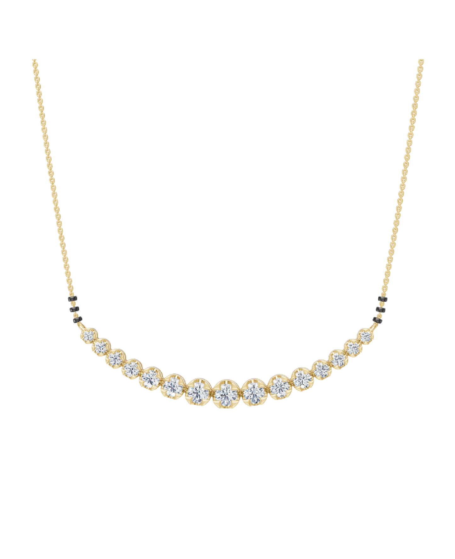 Yellow Gold-Castor Necklace Lab Diamond_view=FRONT