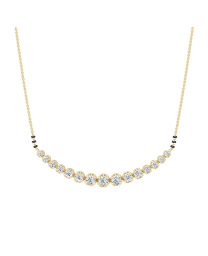 Yellow Gold-Castor Necklace Lab Diamond_view=FRONT