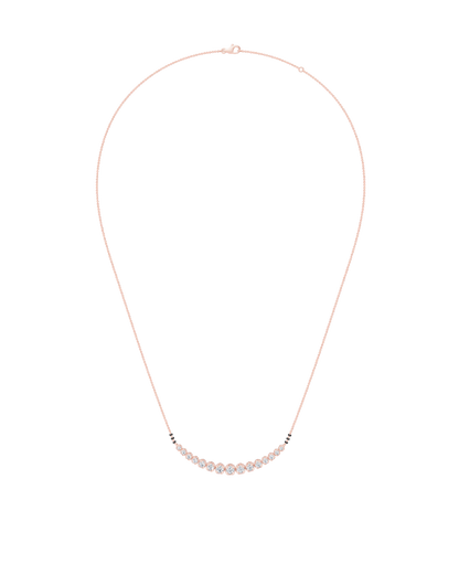 Pink Gold-Castor Necklace Lab Diamond_view=OPEN