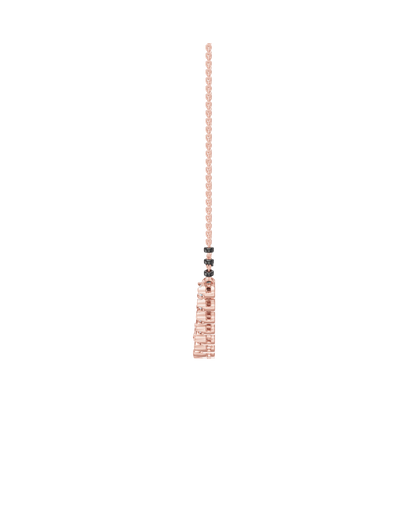 Pink Gold-Castor Necklace Lab Diamond_view=SIDE