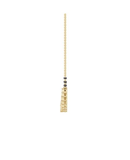 Yellow Gold-Castor Necklace Lab Diamond_view=SIDE