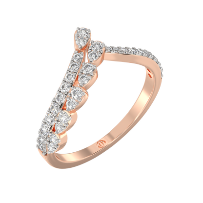 Pink Gold-Serenity Lab-Grown Diamond Ring_view=3DV