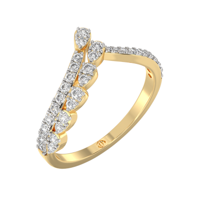 Yellow Gold-Serenity Lab-Grown Diamond Ring_view=3DV