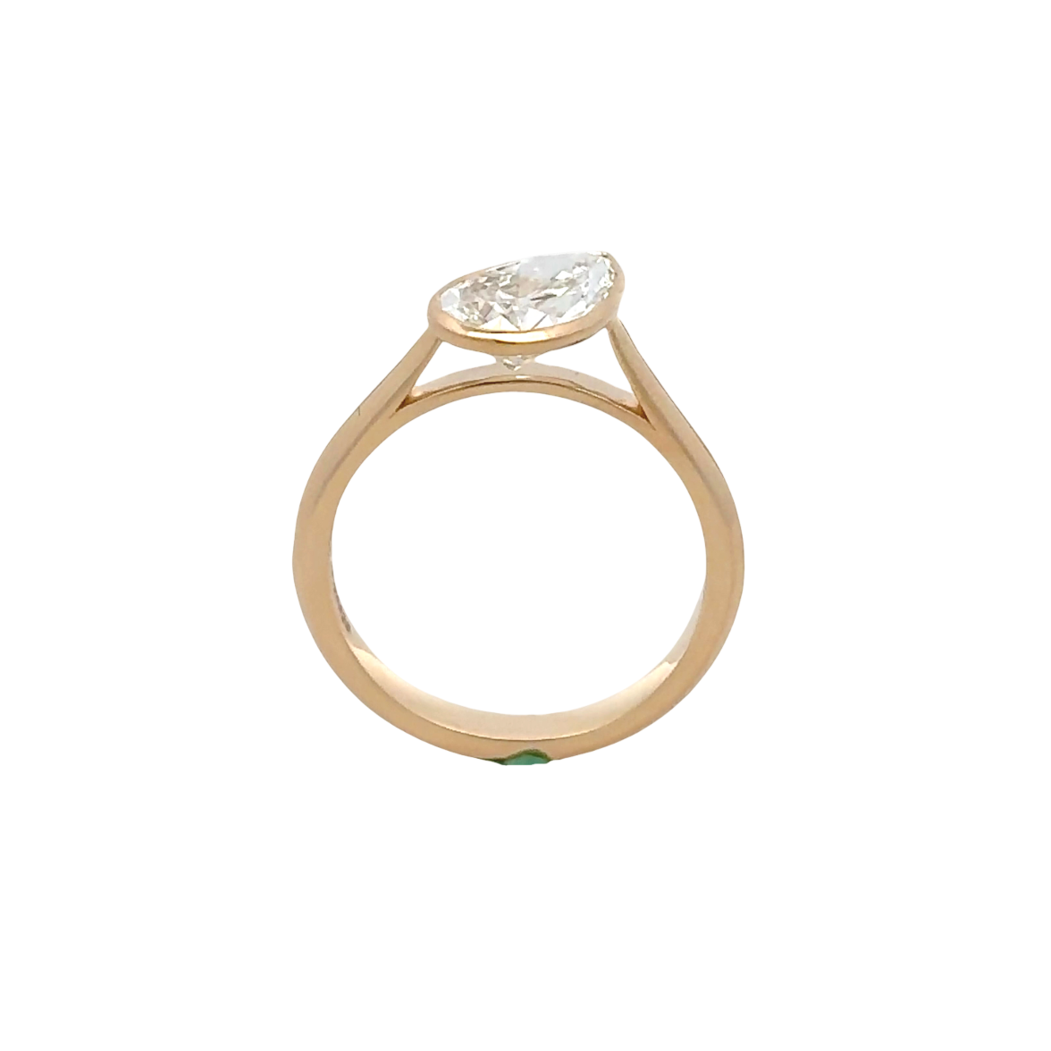 Ella Lab Diamond Ring 2.00ct Pear center – Timanti