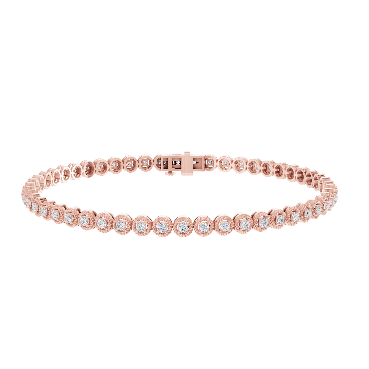 Vortex Round Lab-Diamond Tennis Bracelet 1.15ct