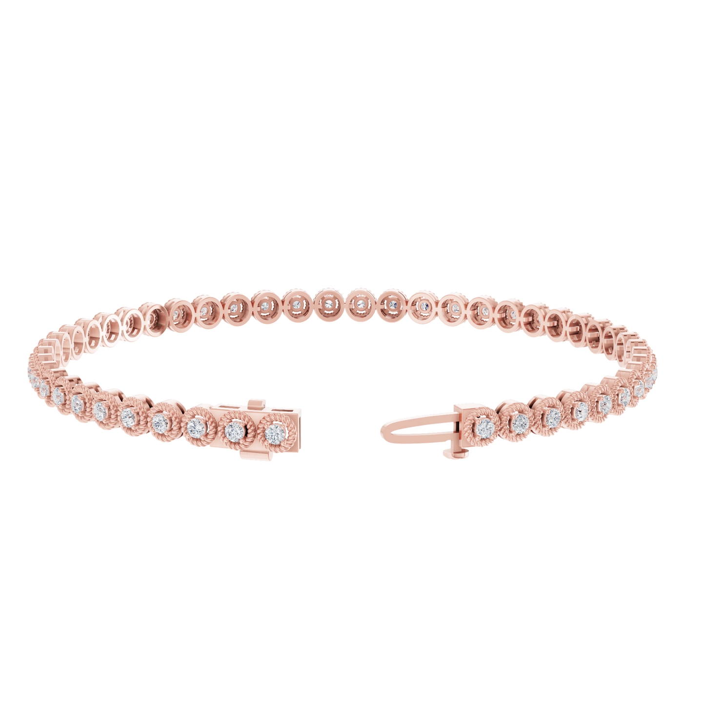 Pink Gold-Lumina Minimal Lab-Grown Diamond Bracelet_view=OPEN
