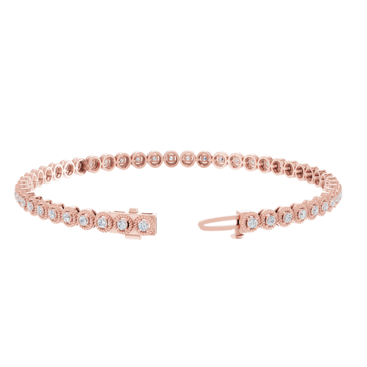 Pink Gold-Lumina Minimal Lab-Grown Diamond Bracelet_view=OPEN
