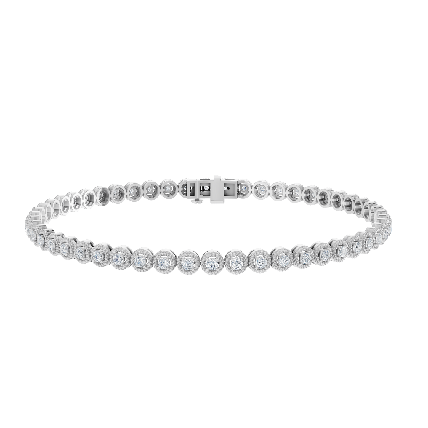 Vortex Round Lab-Diamond Tennis Bracelet 1.15ct