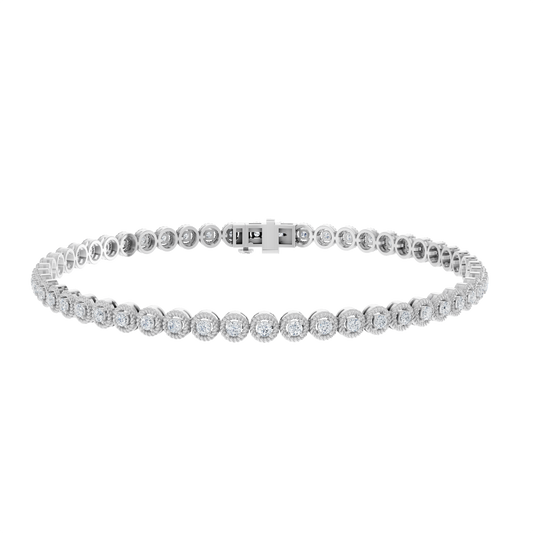 Vortex Round Lab-Diamond Tennis Bracelet 1.15ct