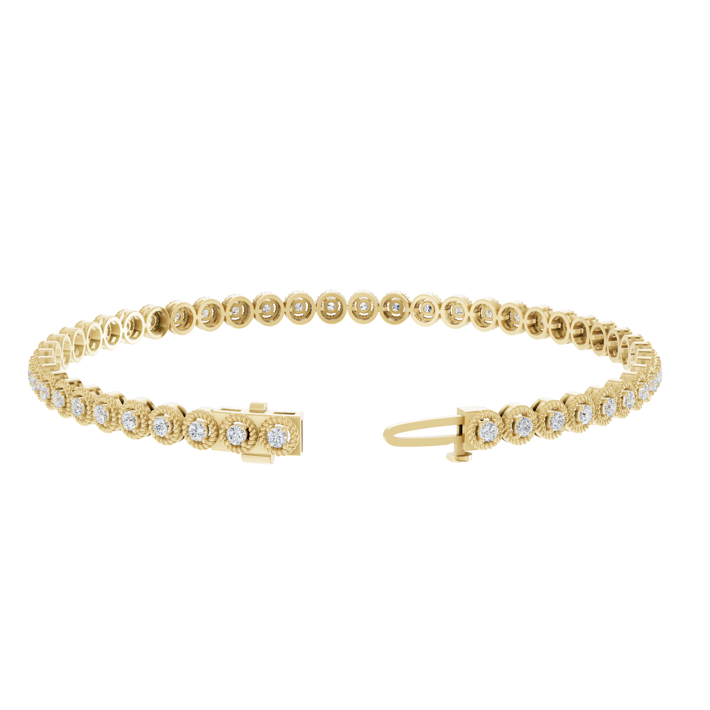 Yellow Gold-Lumina Minimal Lab-Grown Diamond Bracelet_view=OPEN