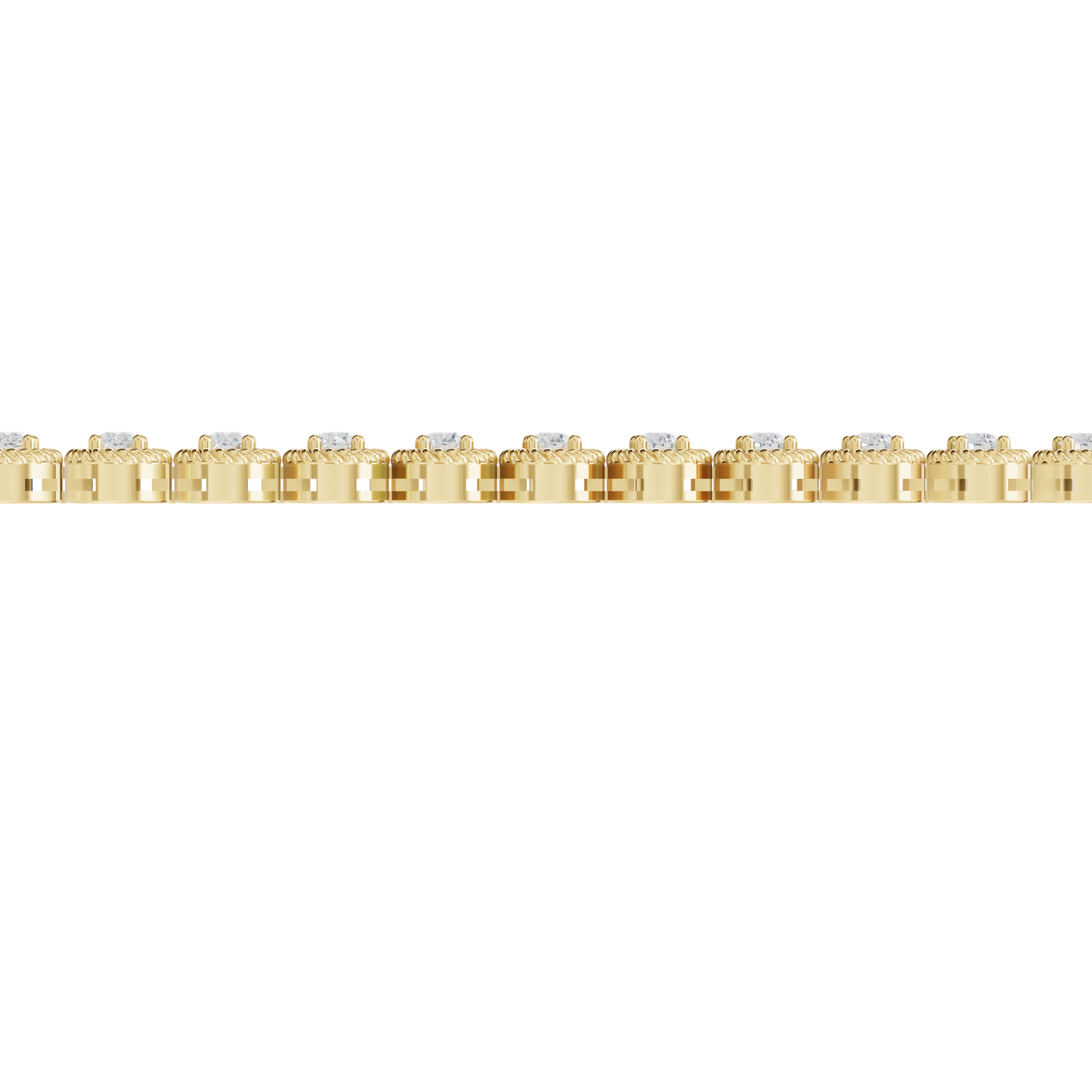 Yellow Gold-Lumina Minimal Lab-Grown Diamond Bracelet_view=SIDE
