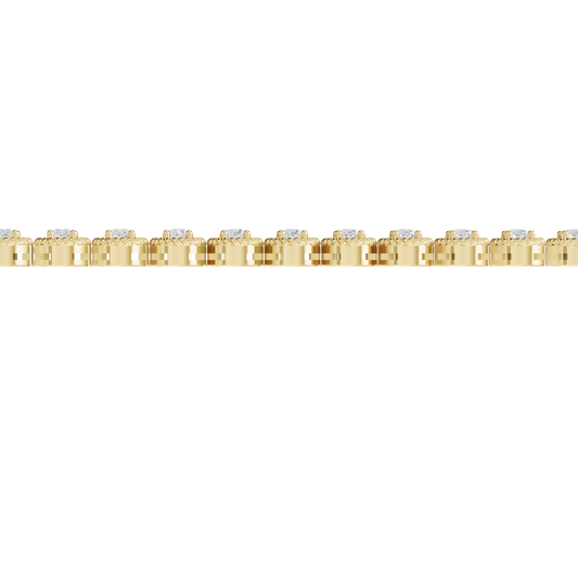 Yellow Gold-Lumina Minimal Lab-Grown Diamond Bracelet_view=SIDE