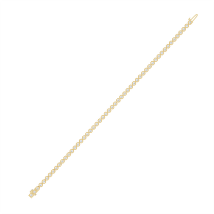 Yellow Gold-Lumina Minimal Lab-Grown Diamond Bracelet_view=TOP