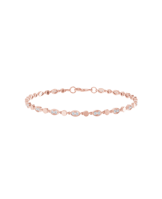 Pink Gold-Radiant Chain Lab-Grown Diamond Bracelet_view=3DV