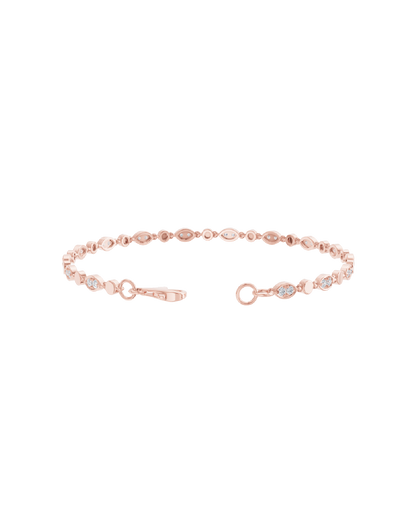 Pink Gold-Radiant Chain Lab-Grown Diamond Bracelet_view=OPEN