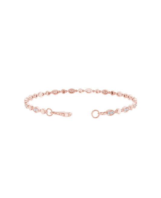 Pink Gold-Radiant Chain Lab-Grown Diamond Bracelet_view=OPEN