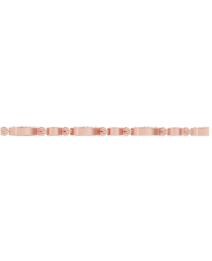 Pink Gold-Radiant Chain Lab-Grown Diamond Bracelet_view=SIDE