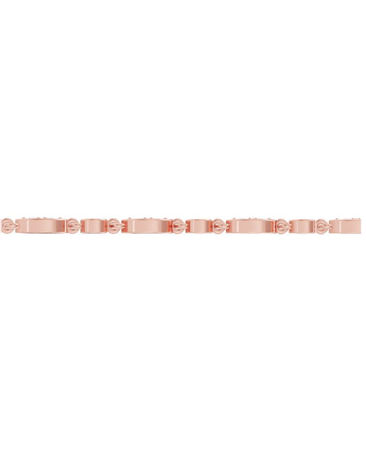 Pink Gold-Radiant Chain Lab-Grown Diamond Bracelet_view=SIDE