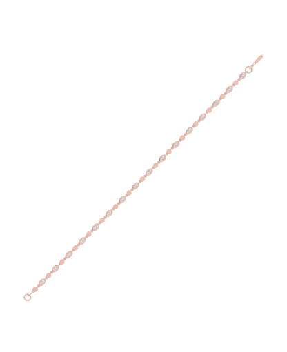 Pink Gold-Radiant Chain Lab-Grown Diamond Bracelet_view=TOP