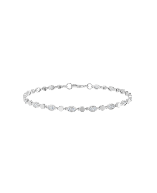 White Gold-Radiant Chain Lab-Grown Diamond Bracelet_view=3DV