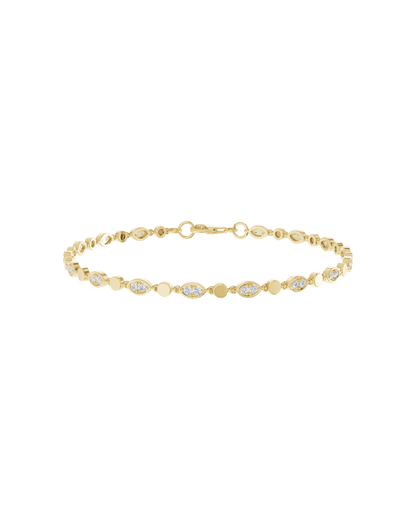 Yellow Gold-Radiant Chain Lab-Grown Diamond Bracelet_view=3DV