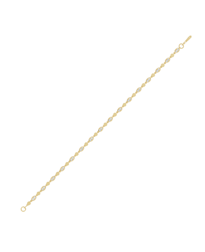 Yellow Gold-Radiant Chain Lab-Grown Diamond Bracelet_view=TOP