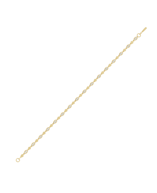 Yellow Gold-Radiant Chain Lab-Grown Diamond Bracelet_view=TOP
