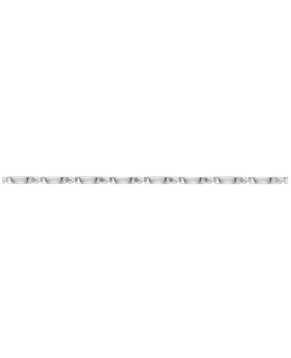 White Gold-Infinity Line Textured Gold Bracelet- Lab-Grown Diamond Bracelet_view=SIDE