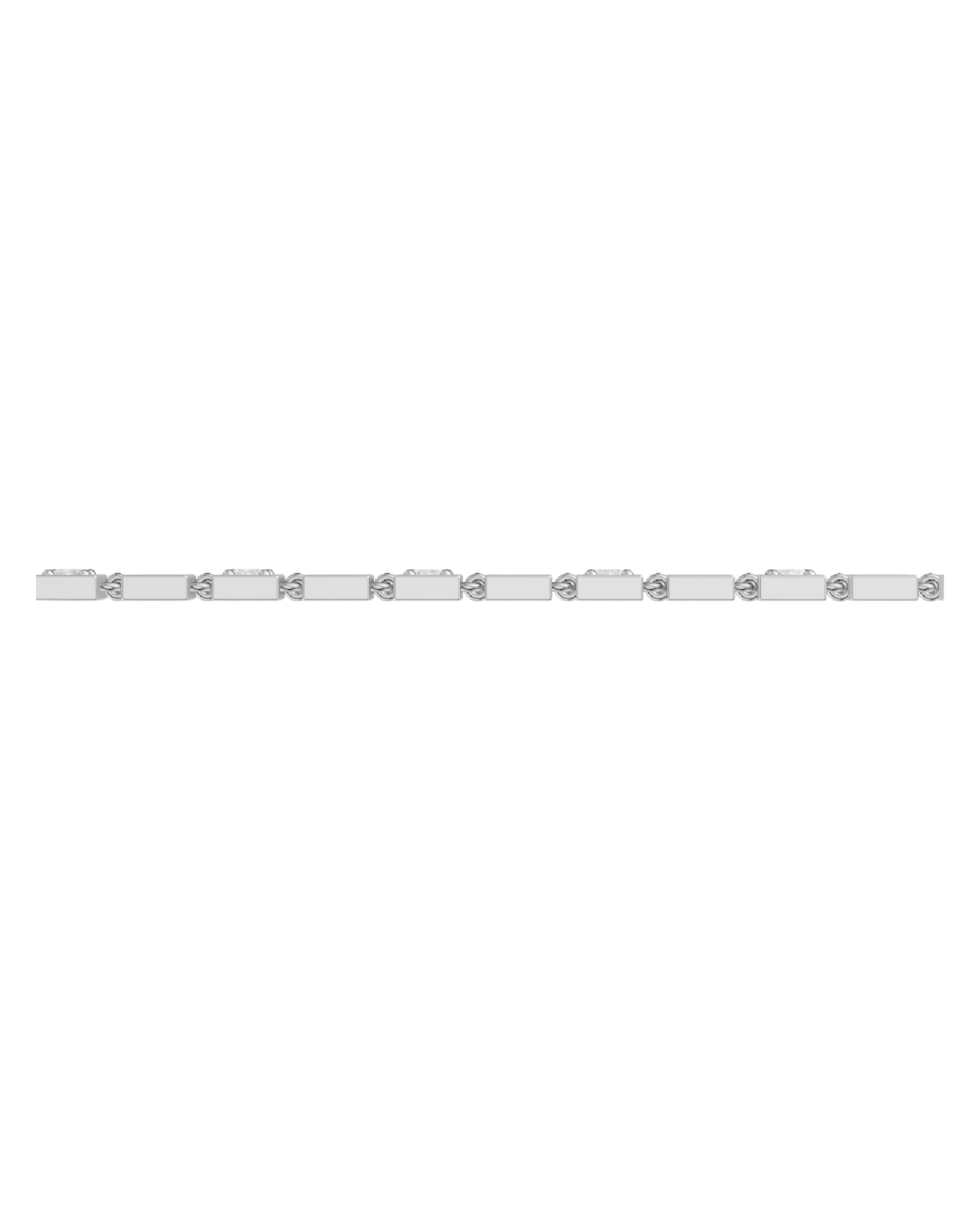 White Gold-Celestial Link Double Strand Bracelet- Lab-Grown Diamond Bracelet_view=SIDE