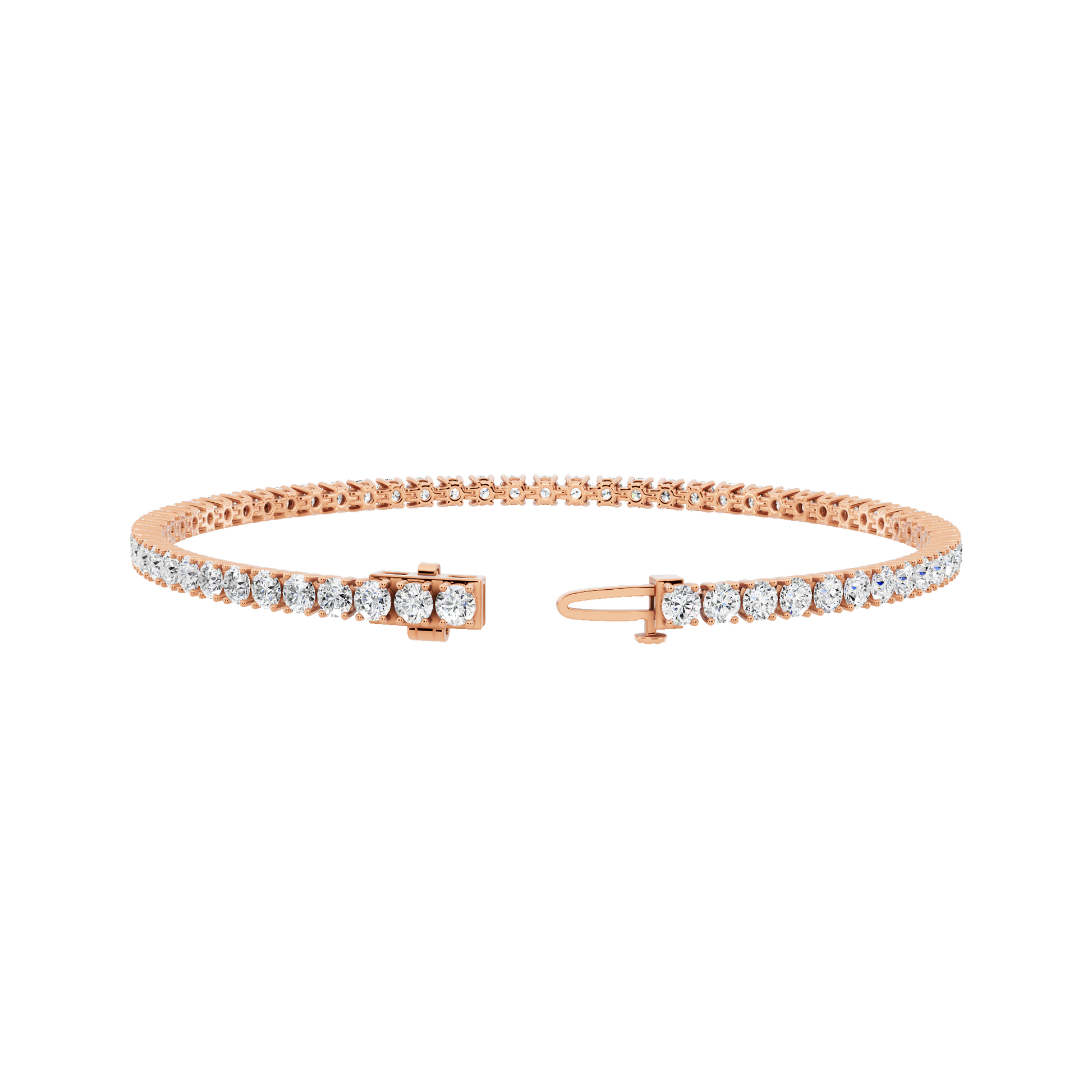 Pink Gold-Eternal - Lab-Grown Diamond Bracelet_view=3DH
