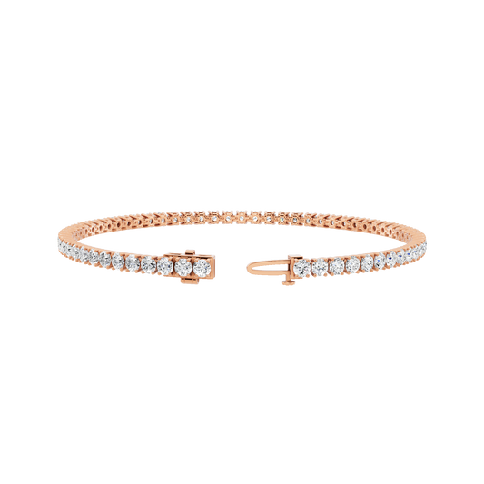 Pink Gold-Eternal - Lab-Grown Diamond Bracelet_view=3DH