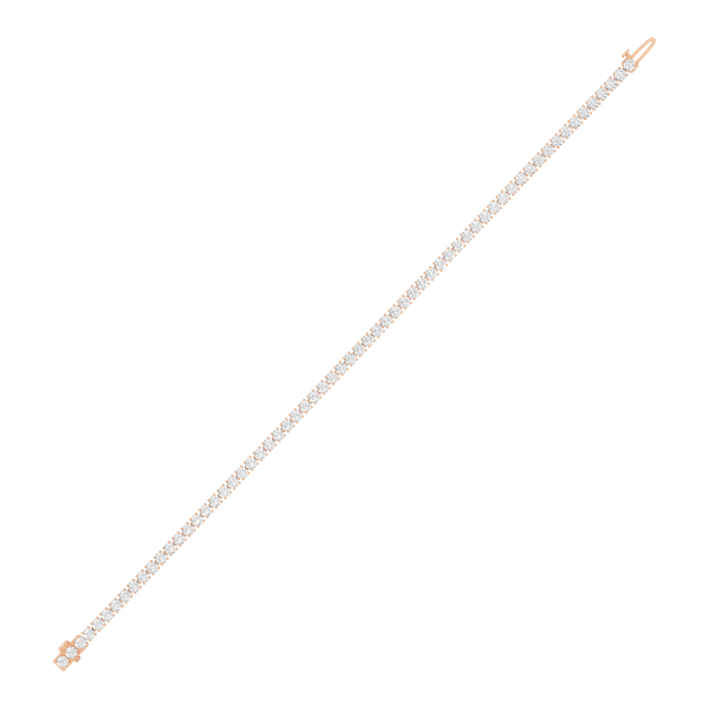 Pink Gold-Eternal - Lab-Grown Diamond Bracelet_view=TOP