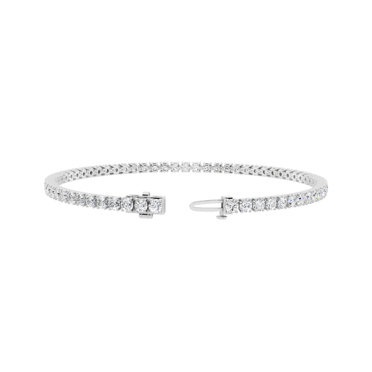 White Gold-Eternal - Lab-Grown Diamond Bracelet_view=3DH