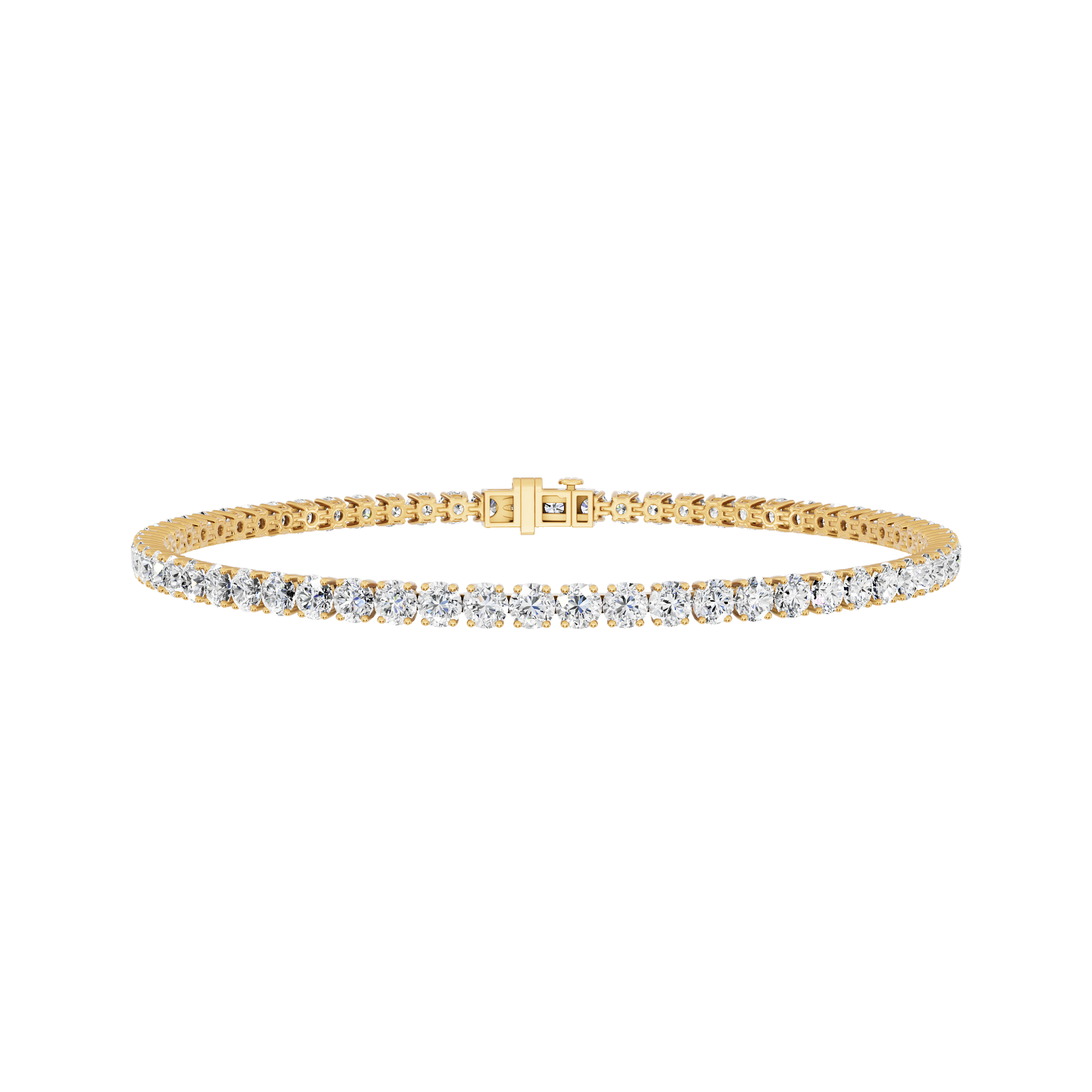 Yellow Gold-Eternal - Lab-Grown Diamond Bracelet_view=3DH OPEN