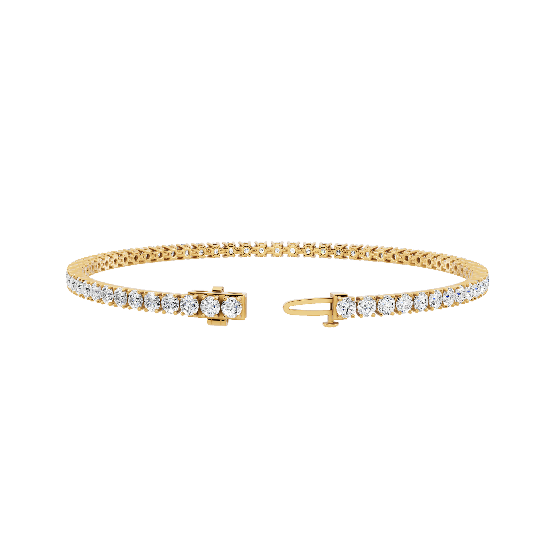 Yellow Gold-Eternal - Lab-Grown Diamond Bracelet_view=3DH