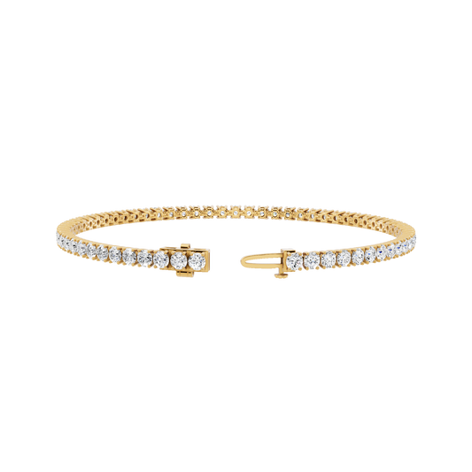 Yellow Gold-Eternal - Lab-Grown Diamond Bracelet_view=3DH