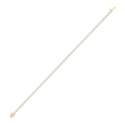Yellow Gold-Eternal - Lab-Grown Diamond Bracelet_view=TOP